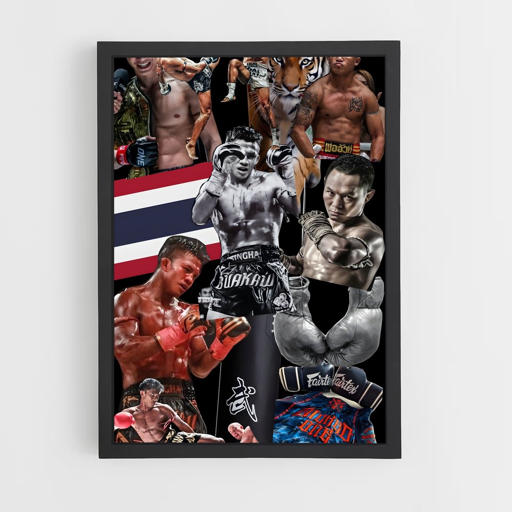 Poster Wbc de muaythai – affiche Muay Thai (vue 2)